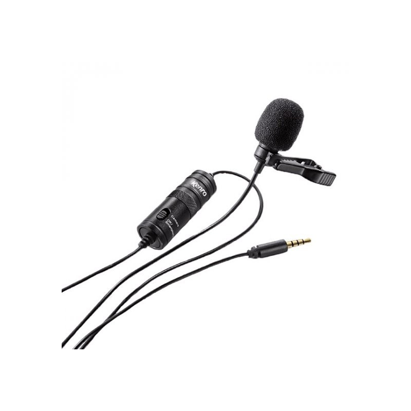 JK MIC-J 055 micrófono de solapa Lavalier micrófono unidireccional Cardioid micrófono de condensador para Sennheiser inalámbrico transmisor 